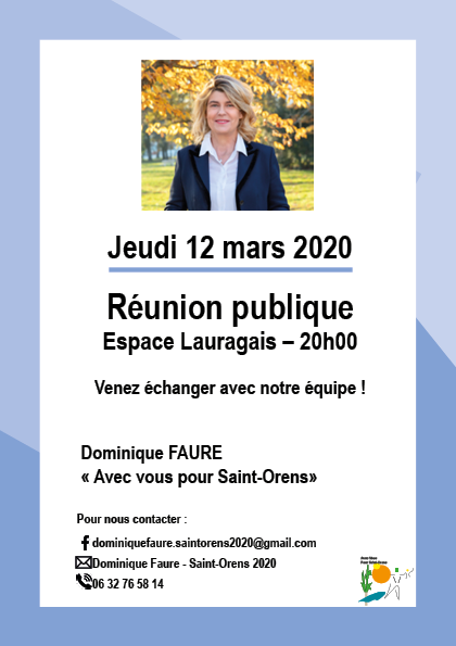 Flyer Réunion Publique