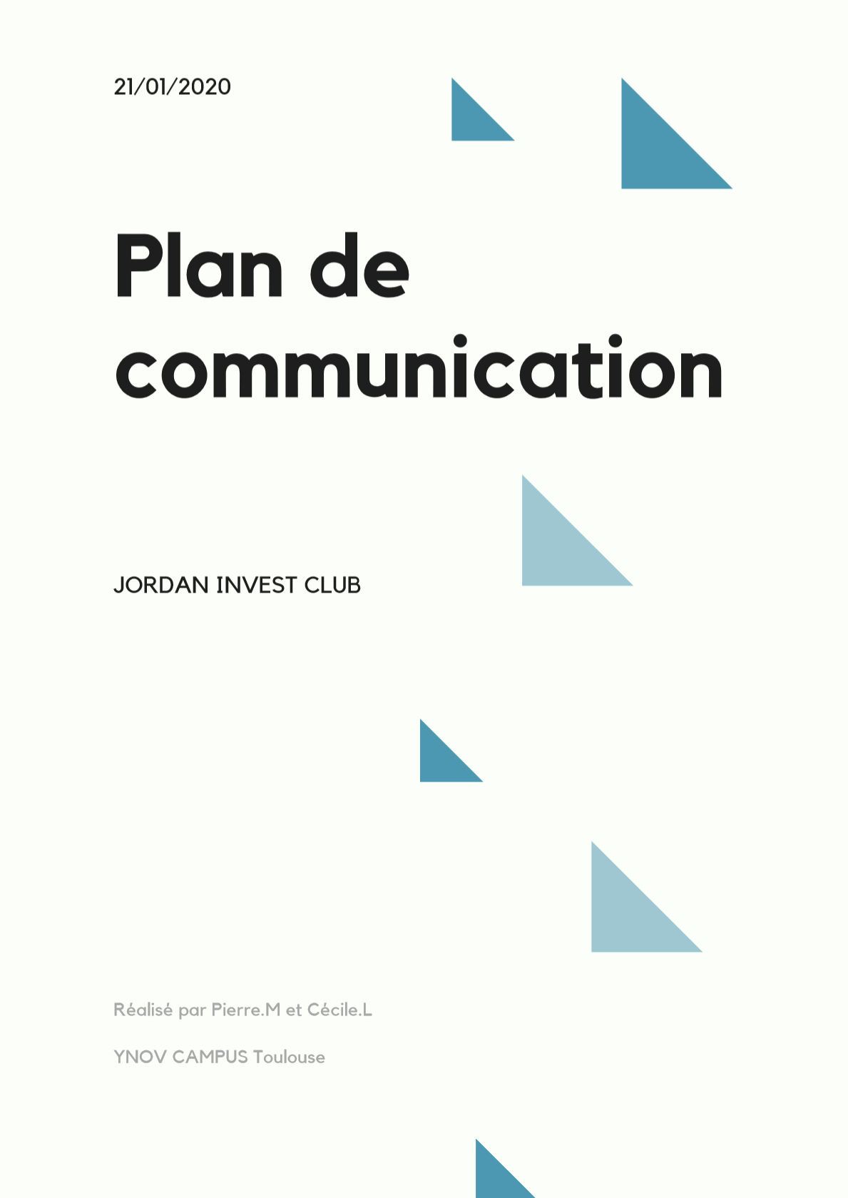 Plan de Communication